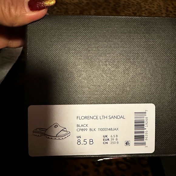 Black Coach sandals - Picture 2 of 2